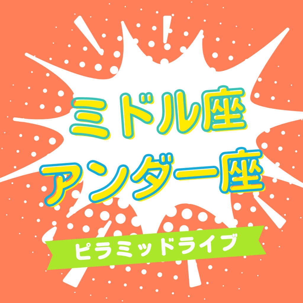 4/21(日)「アンダー座」「ミドル座」